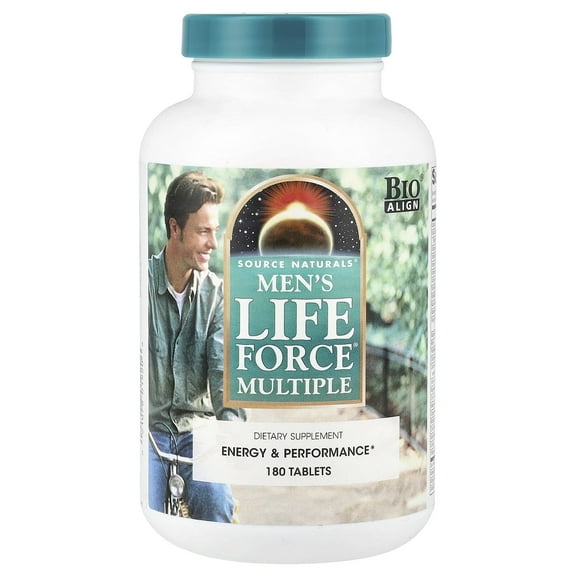 Source Naturals Men's Life Force Multiple Daily Multivitamin & Immune Health Supplement 180 Tablets