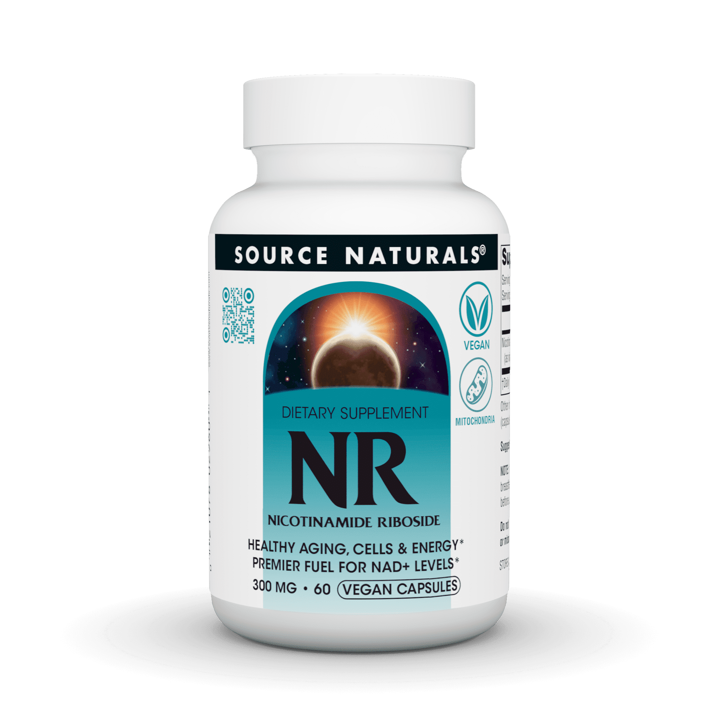 Source Naturals NR, Nicotinamide Riboside, 300 mg - 60 Vegan Capsules ...