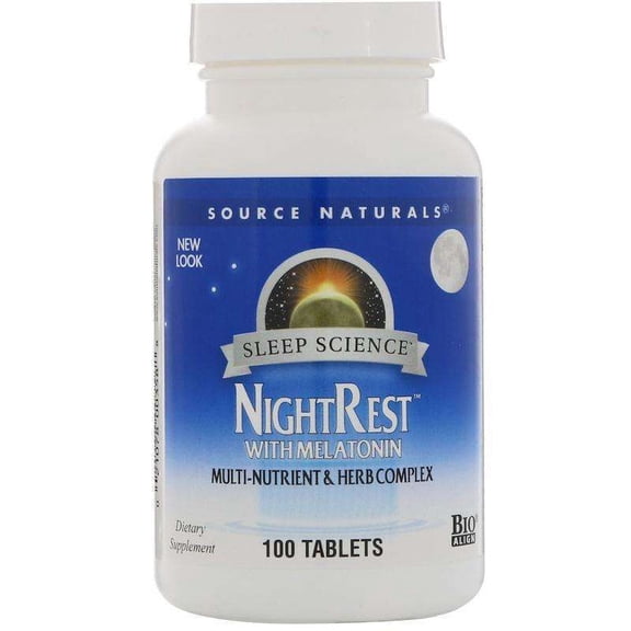 Source Naturals NightRest with Melatonin 100 s