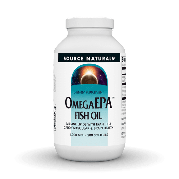 OmegaEPA Fish Oil, 1,000 mg, 200 Softgels, Source Naturals