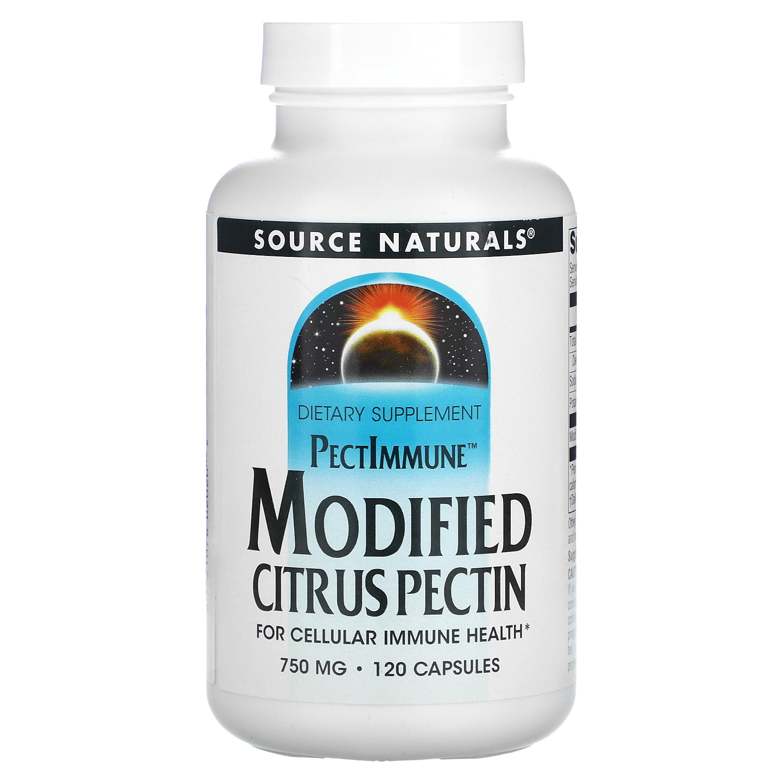 Source Naturals PectImmune Modified Citrus Pectin 750 mg. 120