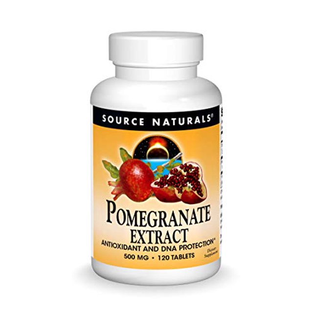 Source Naturals Pomegranate Extract 500mg Complete Whole Fruit Ellagic
