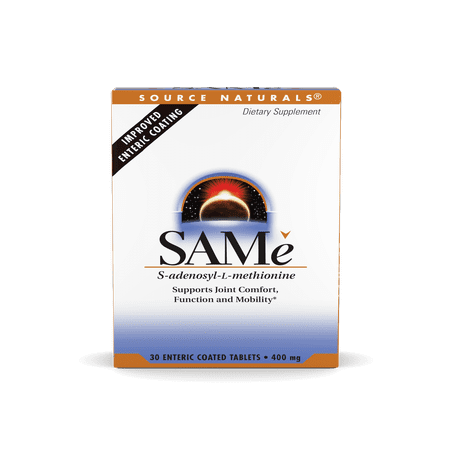 Source Naturals SAMe, Supports Joint Comfort, 400mg - 30 Enteric Coated Tablets