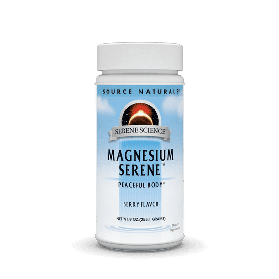 Source Naturals Serene Science Magnesium Serene Berry Flavored, Peaceful Body, 9 Ounces