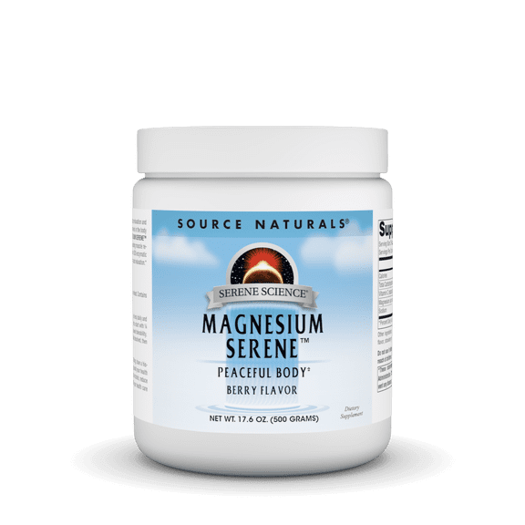 Source Naturals Serene Science Magnesium Serene, Peaceful Body, Berry Flavored, 17.6 Ounces