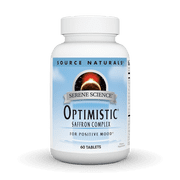 Source Naturals Serene Science Optimistic Saffron Complex for Positove Mood 60 Tablets