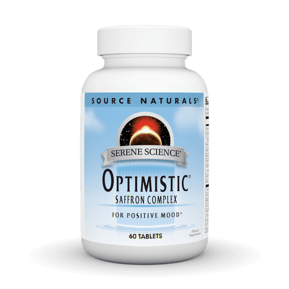 Source Naturals Serene Science Optimistic Saffron Complex for Positove Mood 60 Tablets