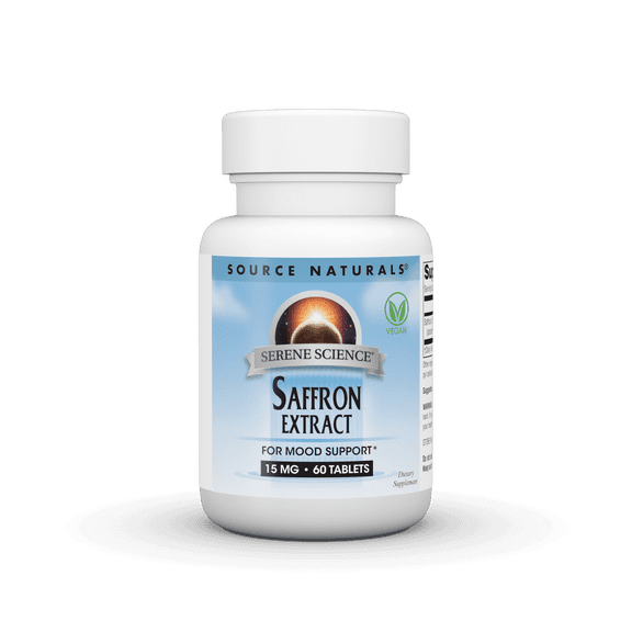 Source Naturals Serene Science Saffron Extract, Healthy Mood Support* 15 mg, 60 Vegan Tablets