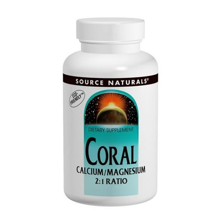 Source Naturals, Inc. Coral Calcium/Magnesium 2:1 Ratio 90 Tablet