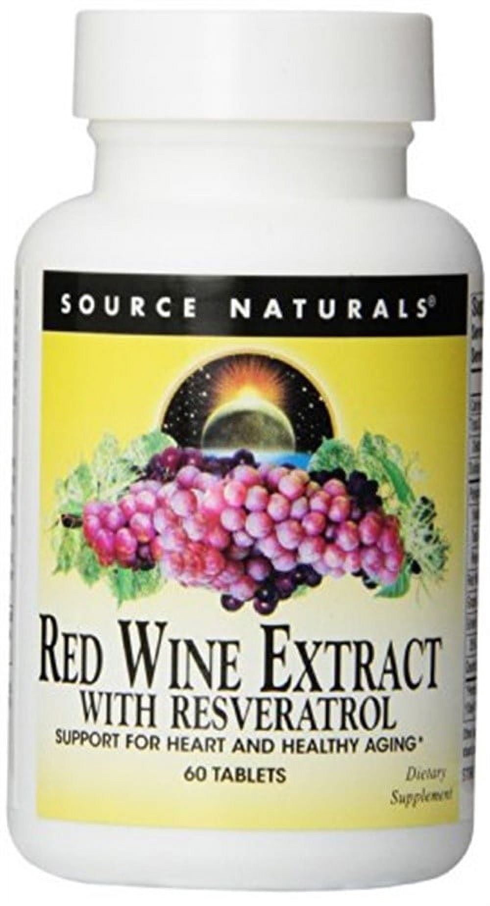 Source Naturals Source Naturals Red Wine Extract with Resveratrol, 60