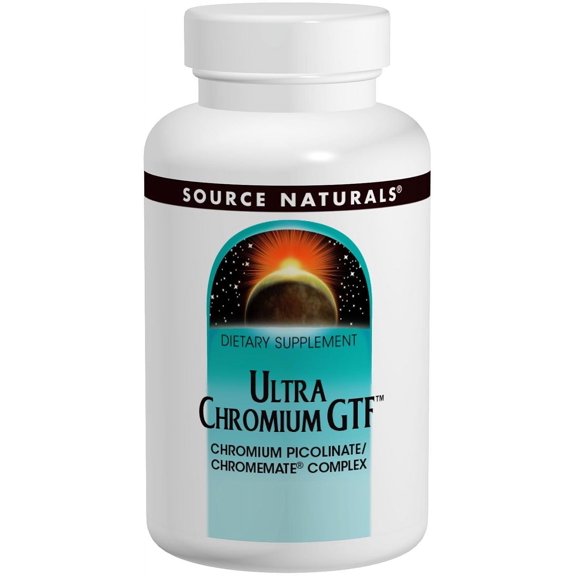 Source Naturals - Ultra Chromium GTF Chromium Picolinate Chromemate Complex 200 mcg. - 120 Tablets