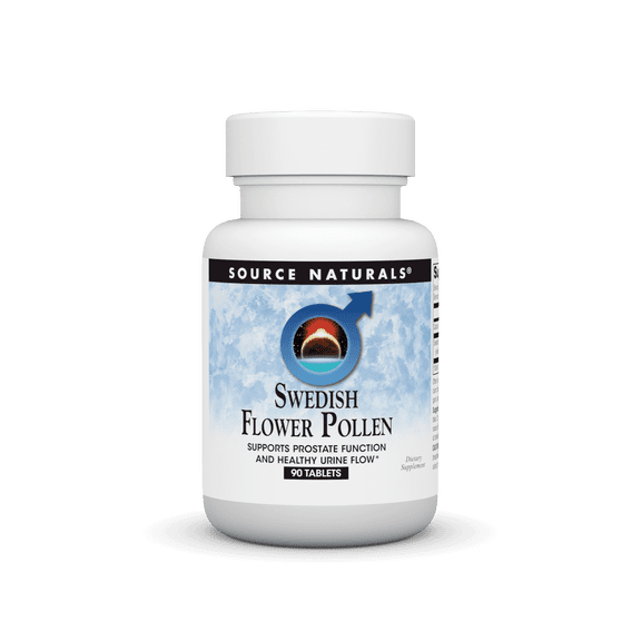 Source Naturals Swedish Flower Pollen Supports Prostate Function and Healthy Urine Flow* - 90 Tablets