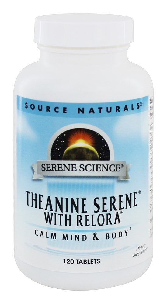 Source Naturals Theanine Serene with Relora 120 Tablets Contains