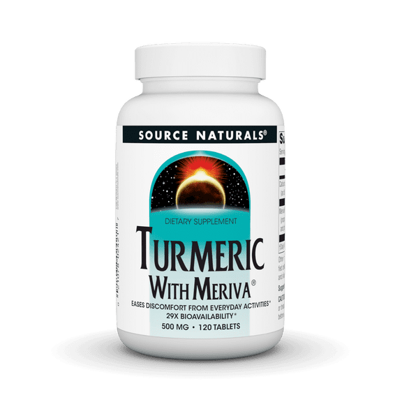 Source Naturals Turmeric with Meriva, Eases Discomfort from Everyday ACtivities* -  500mg - 120 Tablets