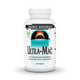 thumbnail image 1 of Source Naturals Ultra-Mag, 5-IN-1 Bioavailable Magnesium - Relaxes Muscles & Calms Nerves* - 120 Vegan Tablets, 1 of 6