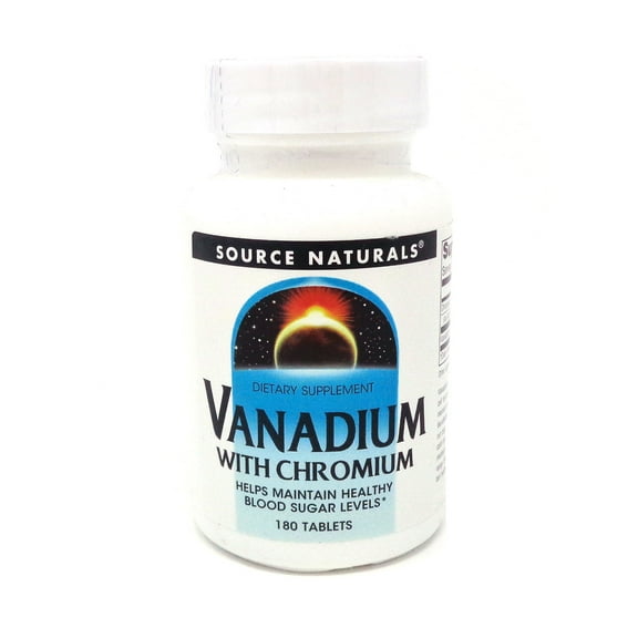 Source Naturals Vanadium with Chromium 180 Tablets