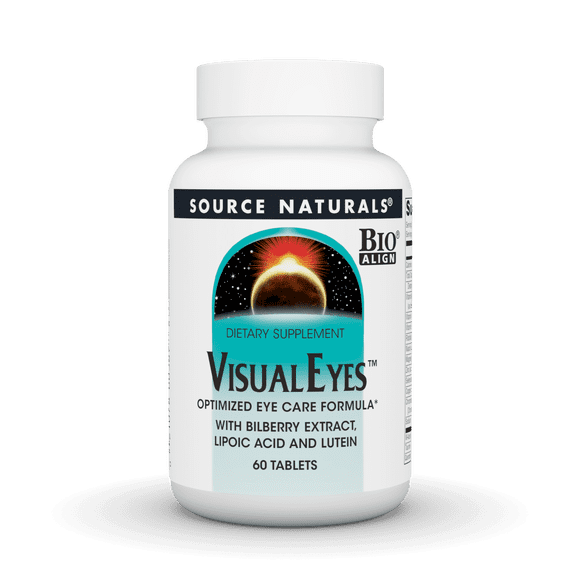 Source Naturals - Visual Eyes Multi-Nutrient Complex with Bilberry Extract Lipoic Acid & Lutein - 60 Tablets