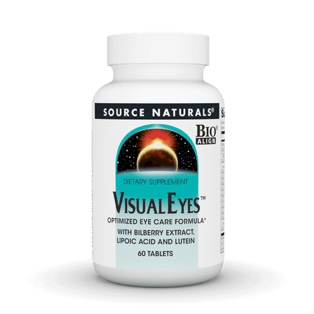 Source Naturals - Visual Eyes Multi-Nutrient Complex with Bilberry Extract Lipoic Acid & Lutein - 60 Tablets