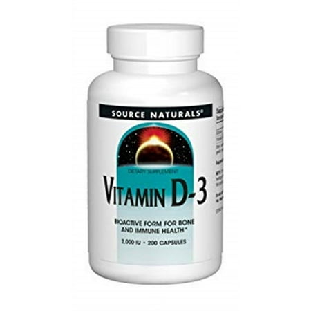 Source Naturals Vitamin D-3 1000 IU - 200 Softgel