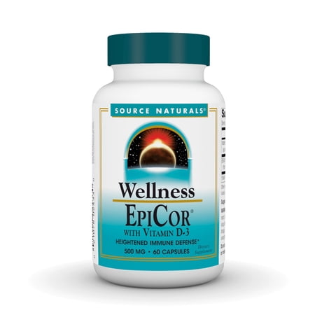 Source Naturals Wellness EpiCor with Vitamin D-3 500 mg - 60 Capsule