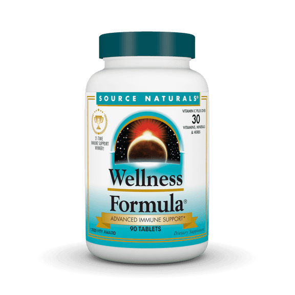Source Naturals Wellness Formula Bio-Aligned Vitamins & Herbal Defense - Immune System Support Supplement & Immunity Booster* - 90 Tablets