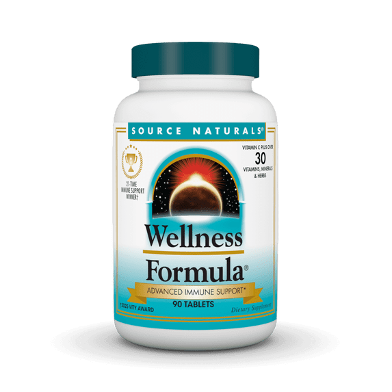 Source Naturals Wellness Formula Bio-Aligned Vitamins & Herbal Defense - Immune System Support Supplement & Immunity Booster* - 90 Tablets