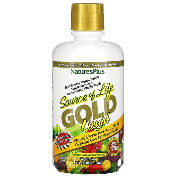 Source Of Life Gold Liquid Energy Multivitamin By Nature's Plus - 30 Ounces