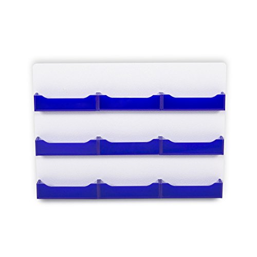 Source One 9 Pocket Wall Mount Business Card Display (Pink)