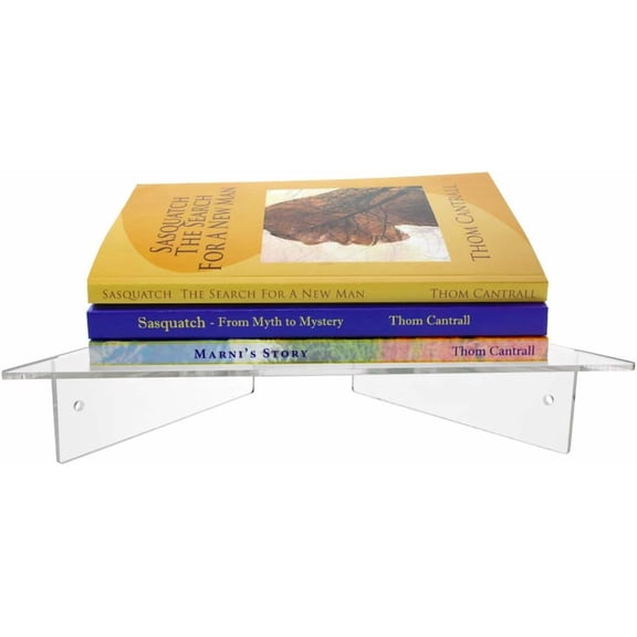 Source One Corner Shelf Clear Heavy Duty Acrylic Bathroom Bedroom Office Professional (Large)