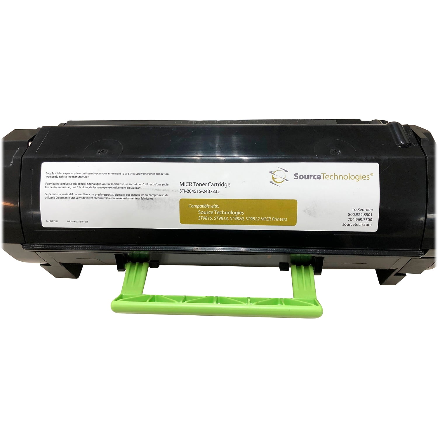 Triplenet Pricing Black MICR Toner Cartridge for ST9815/9817/9818/9820/9821/9822 Printers, 5,000 Page Yield, STI-204515, Over 1 LB