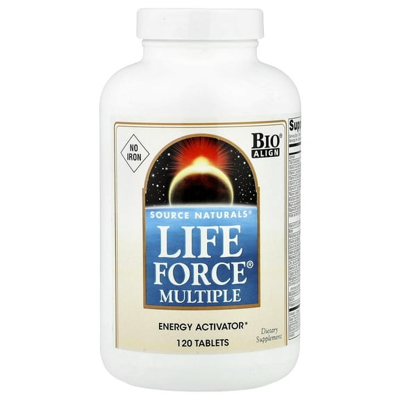 Source Naturals Life Force Multiple, No Iron, 120 Tablets