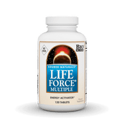 Source Naturals Life Force Multiple Iron Free Daily Multivitamin High Potency Essential Vitamins, Minerals, Antioxidants & Nutrients - Energy & Immune Boost - 120 Tablets