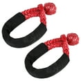 thumbnail image 1 of Sourcemax 2pcs 1/2" x 22" Soft Shackle Rope Synthetic Tow Recovery Strap 38000LBS, Red, 1 of 8
