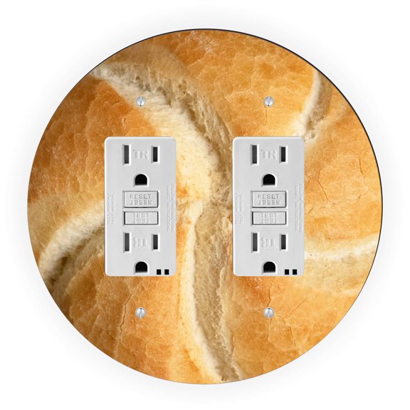 Sourdough Bread Design - Light Switch & Outlet Plate Cover - Double GFI