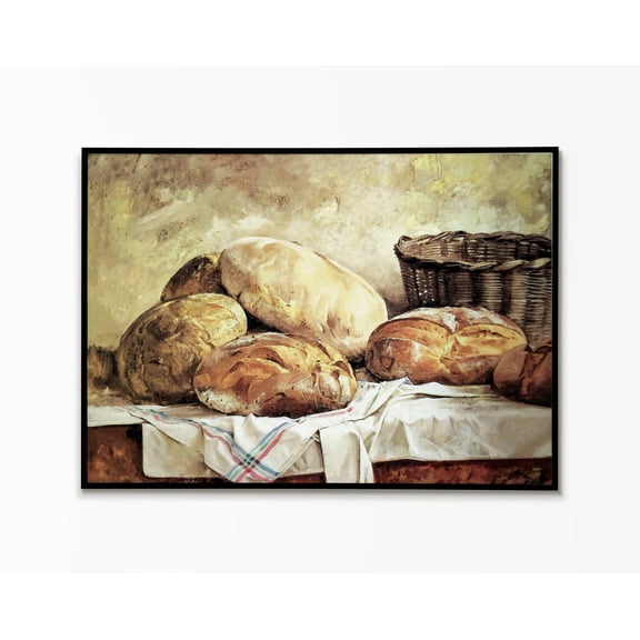 Sourdough Bread Poster Rustic Kitchen Wall Art Bakery Decor, Unframed Paper Poster 8x10in