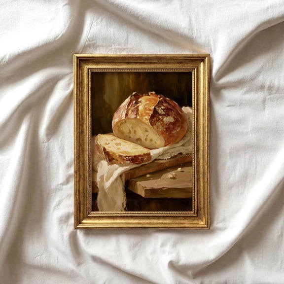 Sourdough Bread Print, Unframed Paper Poster 8x10in