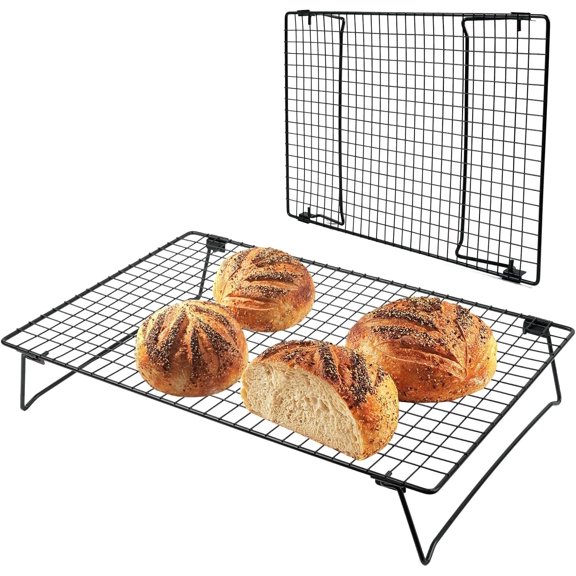 Sourdough Cooling Rack, Heavy Duty Cooling Rack for Sourdough, 17113 Inch Elevated Design, BlackGifts for Baking Must Haves