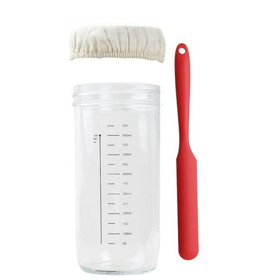Sourdough Starter Container Glass Jar Set Baking Accessory Sourdough Starter Jar