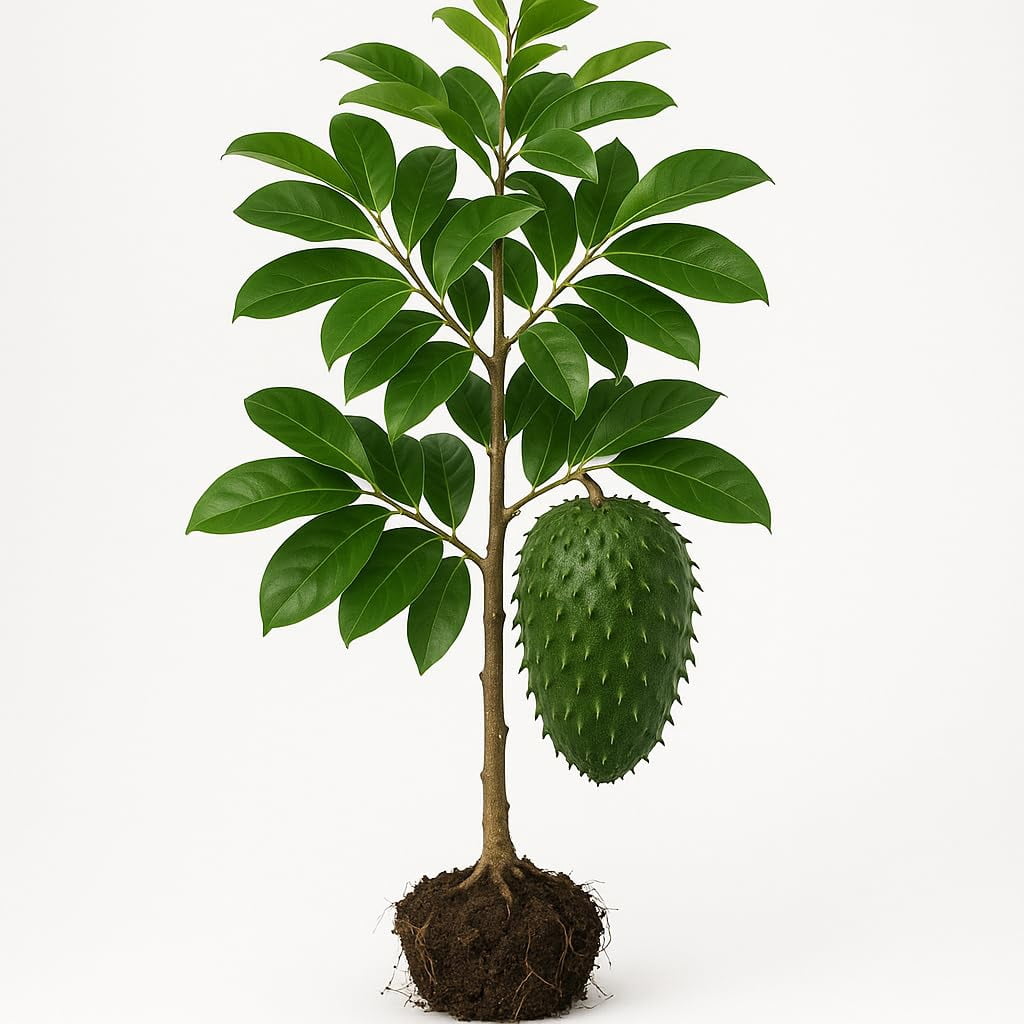 Sun Tree Inn Soursop Tree Live Plant - Pack of 2 Young Starter Plants, Full Sun ...