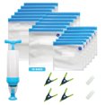 thumbnail image 1 of Sous Vide Bags Kit for Anova or Joule Cookers - 18 Reusable Food Vacuum Sealer Bags, 1 Hand Pump, 2 Bag Sealing Clips and 4 Sous Vide Clips - Practical for Food Storage and Cooking BPA Free, 1 of 7