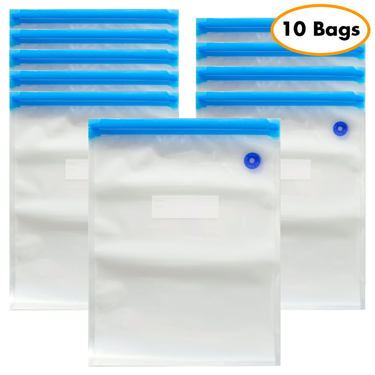Sous Vide Bags, BPA-Free Reusable Freezer Bags, 30 Generic Vacuum Sealer Bags, Small Size (8 x 9) Compatible with Most Sous Vide Pumps.