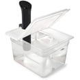 thumbnail image 1 of Sous Vide Container 12 Quart EVC-12 with Collapsible Hinged Lid Compatible with Anova Nano or AN500-US00 or Anova Pro 3.0 or Anova Mini, Also Fits Instant Pot, 1 of 6