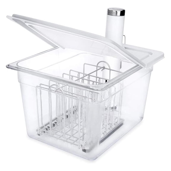Sous Vide Container 12 Quart with Lid & Rack - Joule Compatible Bundle Kit