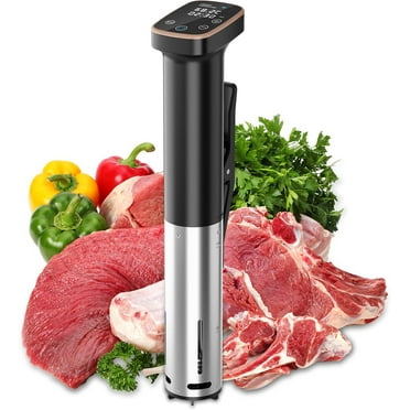 Sous Vide Cooker, 1100W Sous Vide Machine, Ultra-quiet Fast-Heating Immersion Circulator Precise Cooker with Big Touchscreen Accurate Temperature and Time Control, IPX7 Waterproof