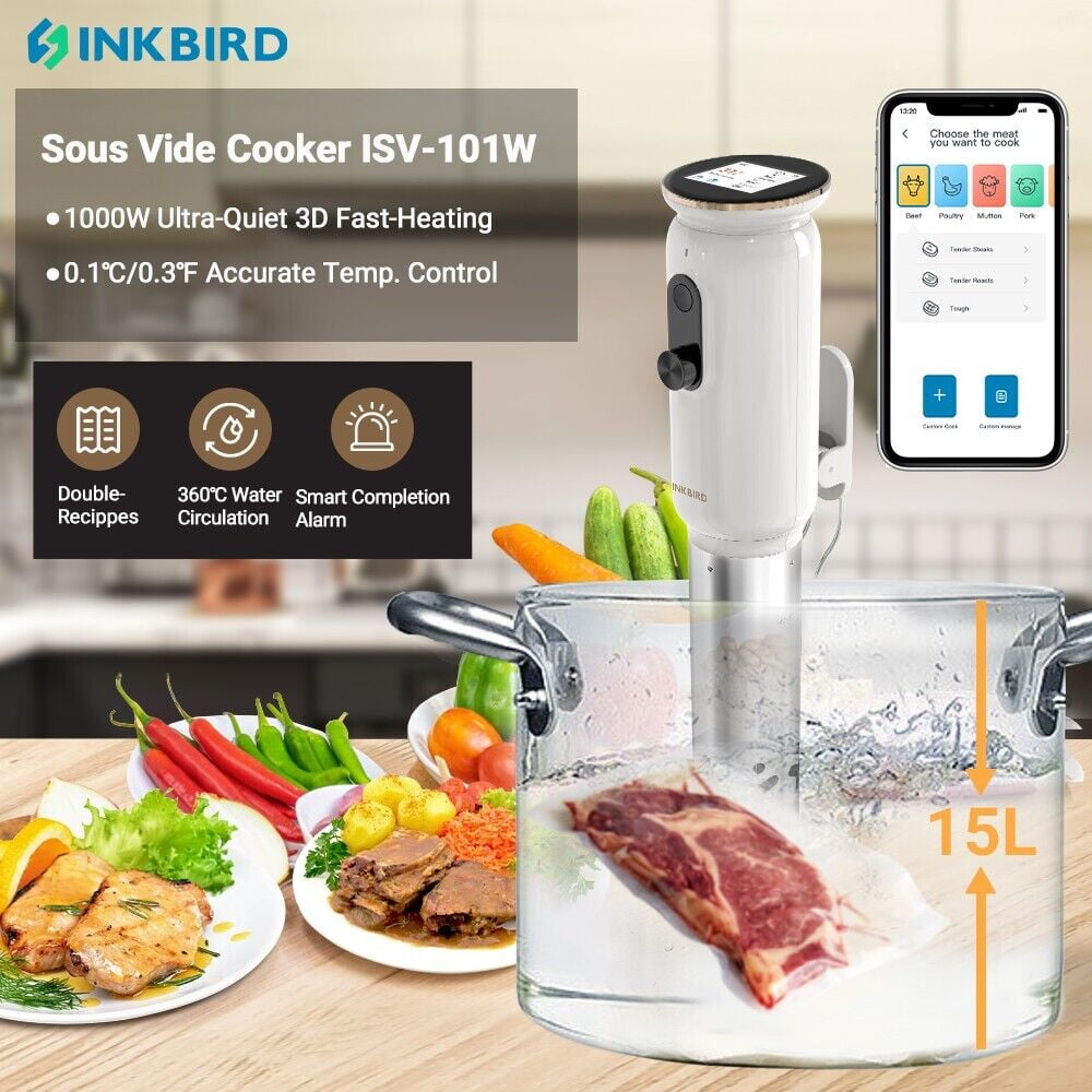 Sous Vide Cooker WiFi Sous Vide Machine ISV101W Slow Cookers Immersion