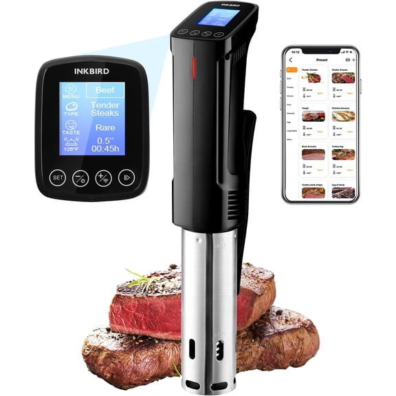 Sous Vide Cooker Wifi Sous Vide Machine Sous vide Cooking Machine 1000W Immersion Circulator with Recipes Timer Ultra-Quiet