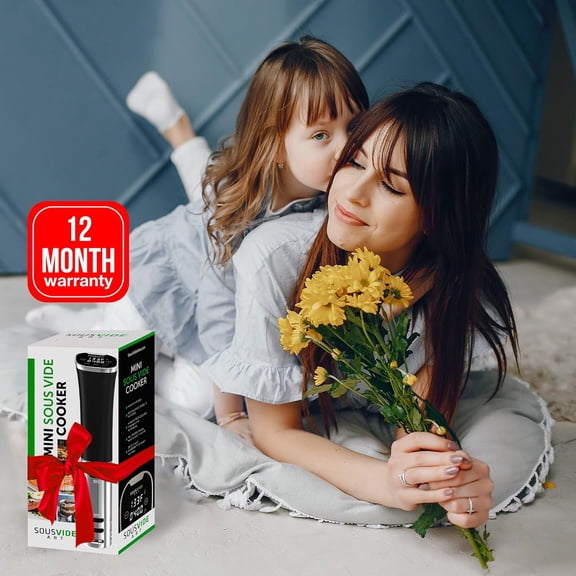 Sous Vide Immersion Cooker Kit - Machine with Digital Timer, Temp Control, 30 Bags, Vacuum Pump, Suvee Cooker Gift for Chefs