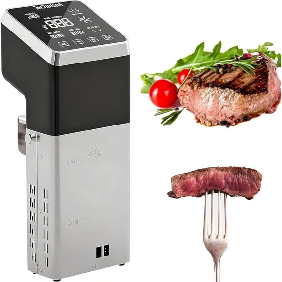 Sous Vide Machine 1600W 70l, IPX7 Waterproof Commercial Cooker, Fast Heating Immersion Circulator With Timer, Accurate Temp Control, Low-Temp Cooking, Stainless Steel, Quiet, Easy Storage