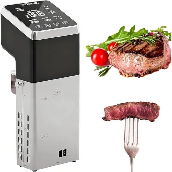Sous Vide Machine 1600W 70l, IPX7 Waterproof Commercial Cooker, Fast Heating Immersion Circulator With Timer, Accurate Temp Control, Low-Temp Cooking, Stainless Steel, Quiet, Easy Storage