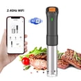 thumbnail image 1 of Inkbird Sous Vide Machine Wifi Sous Vide Cooker, 1000W Remote Control Immersion Circulator with APP RecipesTimer Alarm Mobile Notification 3D Water Heating Ultra-Quiet ISV-200W, 1 of 16